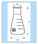 Erlenmeyer Flasks, wide neck with graduated 