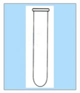 Test Tubes, Round or Flat Bottom with rim or without rim, plain